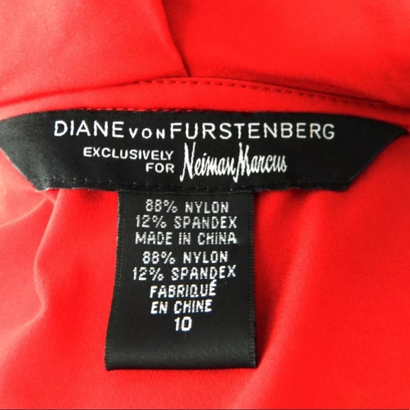 DVF Neiman Marcus Bethania Wrap Dress Red 10 - Picture 5 of 7